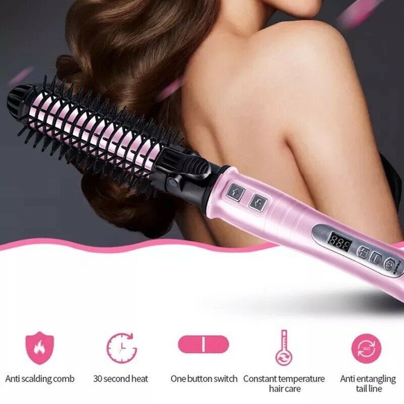 Automatic Rotating Tourmaline Ceramic 1.25Inch Hair Curling Iron Wand Hot Roller - Picture 11 of 12